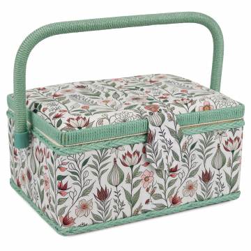 Boite à couture motif fleurs - 14