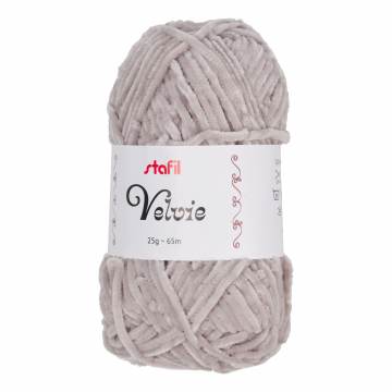 Pelote Velvie Stafil fil chenille amigurumi blanc 25g - 14