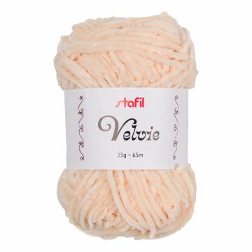 Pelote Velvie Stafil fil chenille amigurumi &eacute;cru 25g - 14