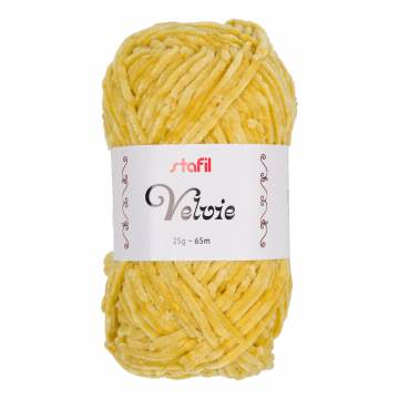 Pelote Velvie Stafil fil chenille amigurumi jaune25g - 14