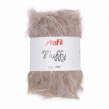 Pelote Fluffy Stafil fil peluche amigurumi brun 25g - 14
