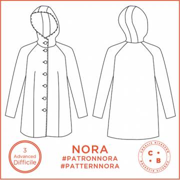 Patron Coralie Bijasson&reg; manteau nora t34/56 - 168