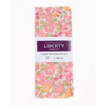 Coupon tissu Liberty Fabrics Tana Lawn&reg; betsy metallic 35 cm - 34