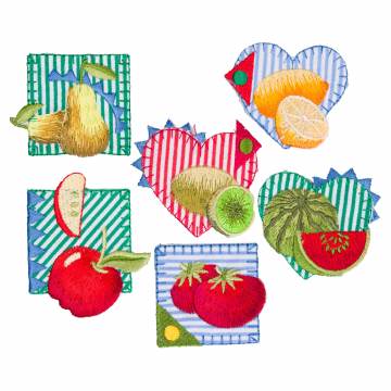 Thermocollants assortis 6 fruits - 367
