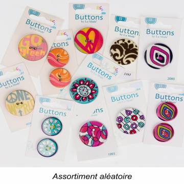 Assortiment de 11 cartes de boutons - 399