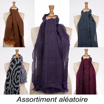 Assortiment d'&eacute;charpes d'hiver x 5 pi&egrave;ces - 399