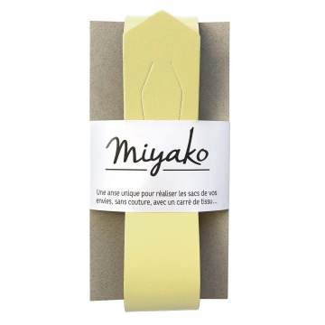 Anse de sac Miyako en cuir jaune - 408