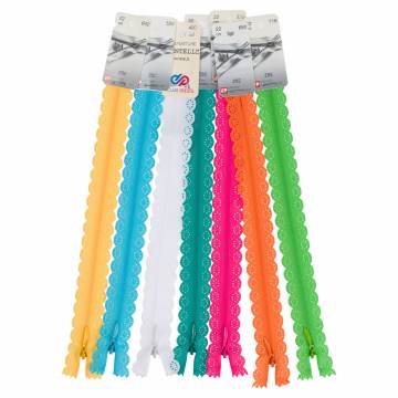 Lot de 7 fermetures en dentelle de 22 cm - 42