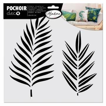 Pochoir Aladine feuille tropicale 28x28cm - 470