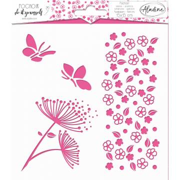 Pochoir Aladine nature 15x15cm - 470