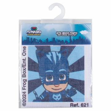 Kit canevas enfant 12x12 pj masks - 480