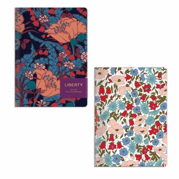 lot de 2 carnets Liberty floral - 5