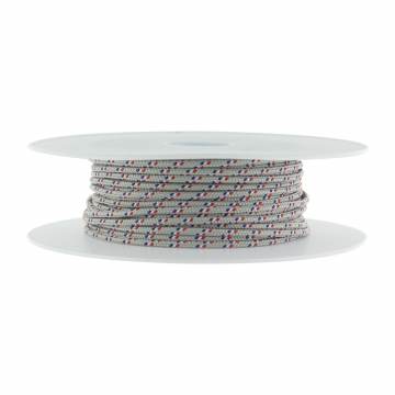 Cordon paracorde fond gris bleu blanc rouge Ø 3mm - 56