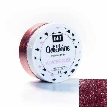 Peinture Odif paillettes en gel OdiShine agathe rose 70ml - 69