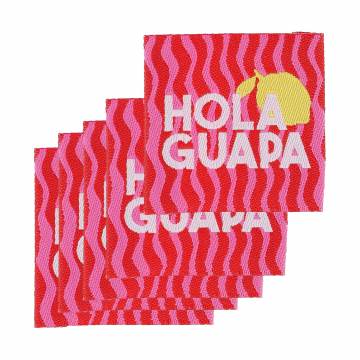 &Eacute;tiquette &agrave; coudre "Dolce Vita" Hola Guapa x5 - 70