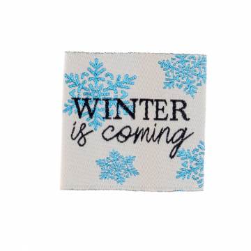 Etiquettes &agrave; coudre "winter" x4 - 70