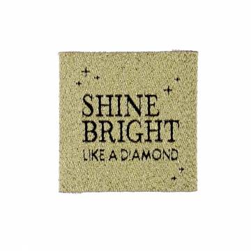 Etiquettes &agrave; coudre "shine bright" x4 - 70