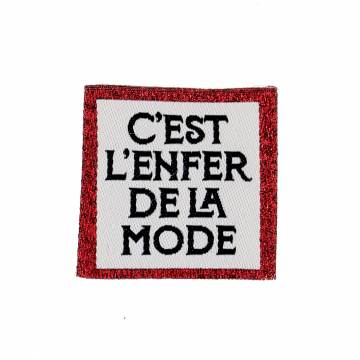 Etiquettes &agrave; coudre "mode" x4 - 70
