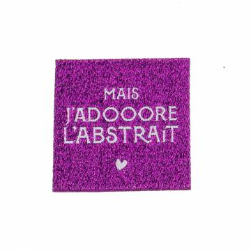 Etiquettes &agrave; coudre "l'abstrait" x4 - 70