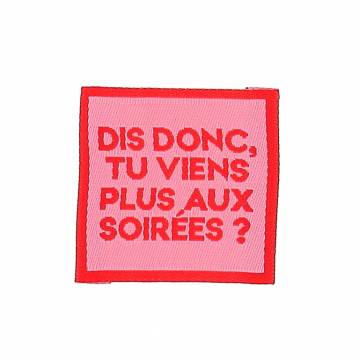 Etiquettes &agrave; coudre "soir&eacute;es" x4 - 70