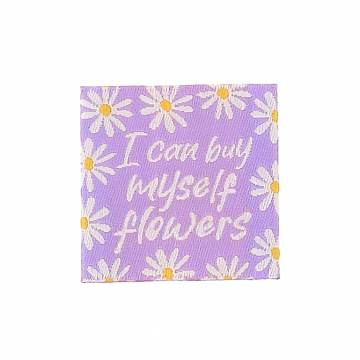 Etiquettes &agrave; coudre "i can buy" x4 - 70