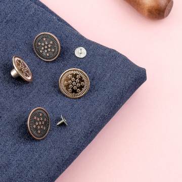 Bouton jeans automatique bronze 20mm - 70