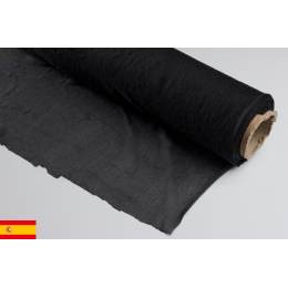 Toile Thermocollante Noire Rigide 90 Cm Largeur Au Mètre - Entoilage Coton Pour Renfort Sacs Et Vêtements